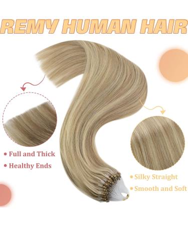 Buy Youngsee Microring Extensions - Real Hair 1g Blond & Goldblond Micro Beads | 50g/50S 45cm - #16/22 & #P16/22 - Buy Online on GoSupps.com