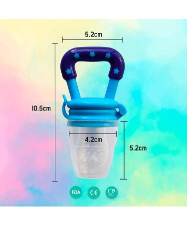 Buy Anti-SCHRUG-BABYS FAUTION: Baby Fruit Snuller & Sneaker with 3 Replacement Nipples + Pacifier Chain - Blue | Best for Supplementary Food - Buy Online on GoSupps.com