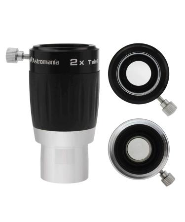 Astromania 1.25" 3-Elements 2X TeleXtender Premium Barlow Lens - apochromatic Barlow Lens Giving an Excellent Image