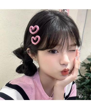 Hair Clip Pink Love Hair Clip Women's Simple and Versatile Side Bangs Fragmented Hair Clip Net Red Hair Clip Party Hair Decorations (Color : FJ4284) - Buy Online on GoSupps.com