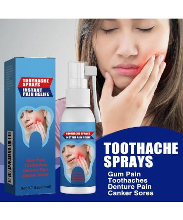Spray apaisant pour les dents spray antidouleur buccale spray de soin buccal pour les gencives et les dents sensibles apaise les gencives irrit es favorise une haleine plus fra che (3 bouteilles) - Buy Online on GoSupps.com