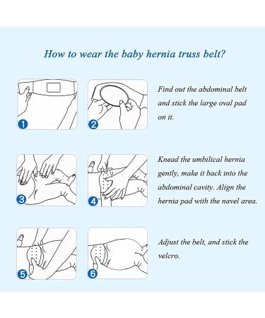 Paskyee Umbilical Hernia Belt for Babies - Adjustable Baby Belly Button Band for Infant Abdominal Support - Buy Online on GoSupps.com