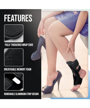 Plantar Fasciitis Night Splint & Brace Relief for Foot Drop & Achilles Tendonitis | Adjustable Support for Men & Women - Buy Online on GoSupps.com