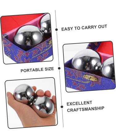 Iwowhero 2-St Fitness Handballs for Seniors | Chinese Feng Shui Baoding Massage Balls | Practical Hand Massage Balls for Gymnastics - Buy Online on GoSupps.com