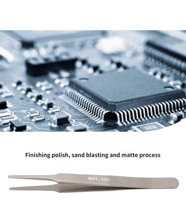 High-Precision Stainless Steel Craft Tweezers - Acid & Impact Resistant for Semiconductors & Photovoltaics - Buy Online on GoSupps.com