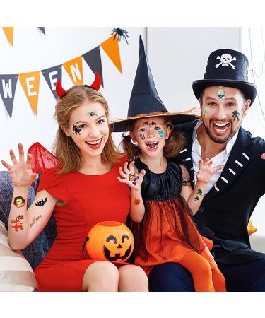 Halloween Temporary Tattoos for Kids - Waterproof Fake Stickers, Activities & Parties Favors for Toddlers, Children - 20 Sheets - Buy Online on GoSupps.com