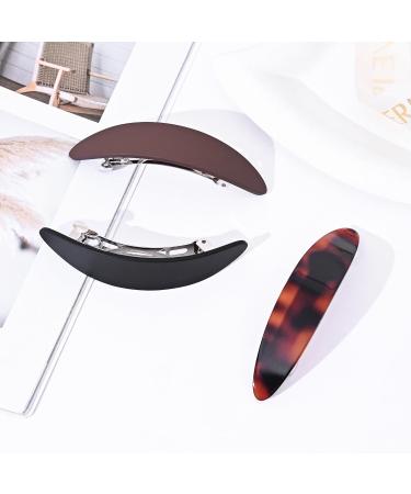 Shop Vintage 3-Piece Medium French Hair Clips for Women - Automatic Clips for Thin Fine Hair - Multi-Color Options - Buy Online on GoSupps.com