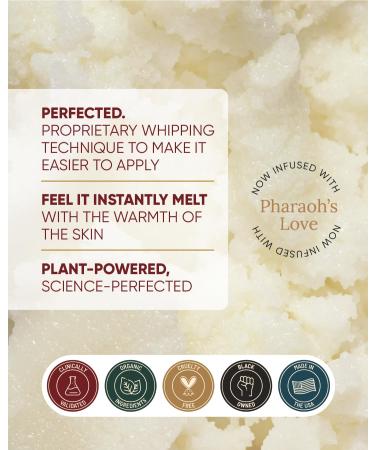 Buttah Skin Whipped Body Butter 4oz - 100% Natural & Organic - Pure Virgin Raw African Shea Butter - Moisturizer for Melanin Rich Skin - Black Owned Skincare - Buy Online on GoSupps.com