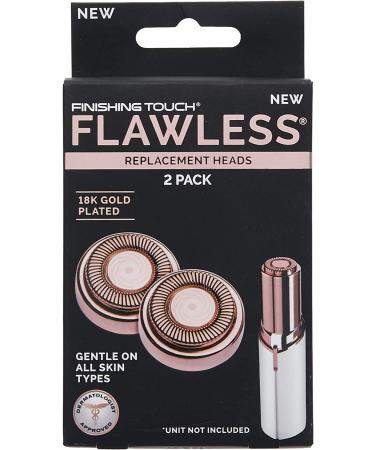 2-Pack Finishing Touch Flawless Replacement Heads - Rose Gold - Buy Online on GoSupps.com