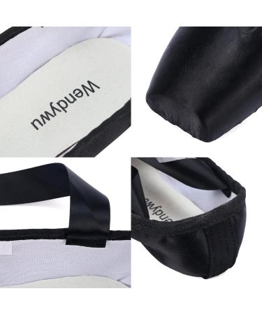 WENDYWU Professional Ballet Pointe Shoes for Kids Girls and Ladies - Pink PU Soled Dance Shoes with Toe Pads, Size 7 Black - Buy Online on GoSupps.com