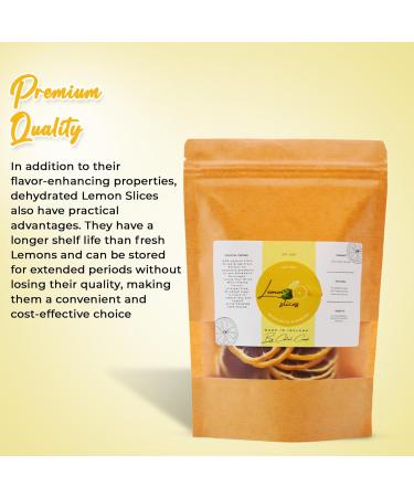 Cocktail Crowd Dried Lemon Slices - Dehydrated Lemon Slices - Sun Dried Lemon Wheel - Lemon Slices - Dry Lemons for Garnish Cocktails Baking Drinks 30 grams - Buy Online on GoSupps.com