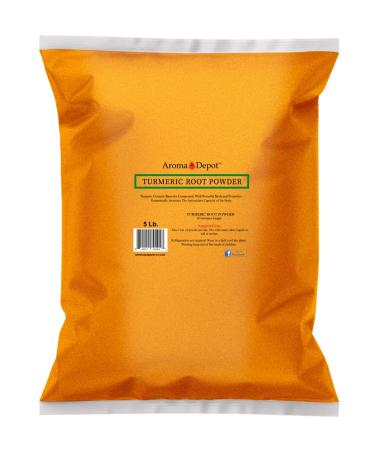Turmeric Powder Ground 5 lb. Contains Curcumin, Raw, Non-GMO & Gluten Free, Vegan Friendly