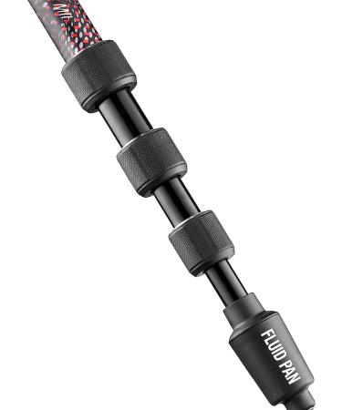 Manfrotto Element MII Video Aluminium Fluid Monopod  Slim and Lightweight  Loads up to 16kg  Foldable Fluid Base  4 Sections  Twist Locks  for mirrorless and DSLR Cameras ELMI 4 SEC - Buy Online on GoSupps.com
