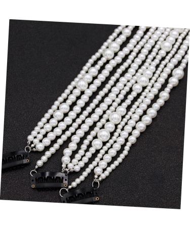 FRCOLOR Set of 2 Hair Clips with Pearl Tassel Pearl Crown Long Hair Clip Chain with Pearls Pearl Tassel Pearls Tiara Hair Clips for Women Faux Pearls White Imitation Pearls Miss Long Pearl - Buy Online on GoSupps.com