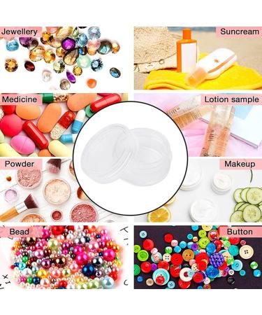 20-Piece Cosmetic Sample Set | 5g Round Plastic Jars with Screw Cap & Stickers - Ideal for Travel & Storage - Buy Online on GoSupps.com