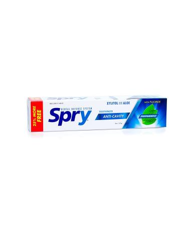 Spry Peppermint Toothpaste 5 Oz â€“ Natural Dental Care & Fresh Breath - Buy Online on GoSupps.com