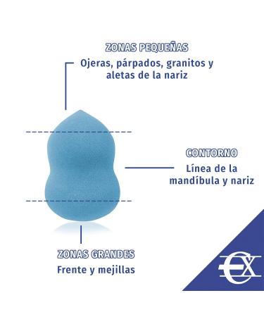 Buy Latex-Free Make-Up Sponges | Soft 5-Piece Set | EuroXanty Make-Up Accessories for Flawless Application - Buy Online on GoSupps.com