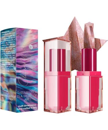 Glitter Lipstick Red Glitter Lipstick | Moisturizing Lip Balm Sparkling Lip Balm - Waterproof Long-Lasting Cosmetics for Women and Girls - Buy Online on GoSupps.com