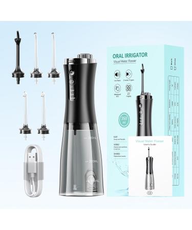 Oral Irrigator Visual Water Flosser C2 with 10MP Camera - 2 Modes 12 Gears IPX7 Waterproof Portable 350ML Water Tank for Effective Teeth Cleaning - Buy Online on GoSupps.com