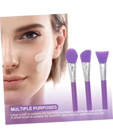 FRCOLOR 18 Pcs Silicone Mask Brush Applicator Set - Essential Makeup & Skin Care Tools for Women - Purple Facial Mask & Makeup Brushes - Buy Online on GoSupps.com