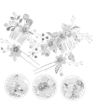 Ciieeo 1 Set Forest Fairy Flower Bridal Hair Accessories Wedding Dress Accessories Yellow 4-piece Set Bridal Pearl Hair Accessories Hair Barrettes Hair Accessories for Girls The Flowers - Buy Online on GoSupps.com