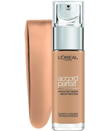 L'Or al Paris - Fluid Foundation - 24H Hydration - Hyaluronic Acid Formula - All Skin Types - Color: Golden Beige (3.D) - Perfect Match - 30 ml - Buy Online on GoSupps.com