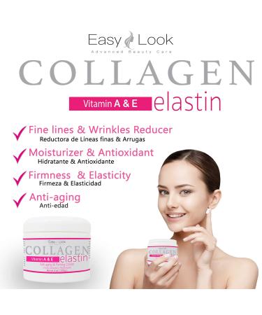Collagen Elastin Cream - Anti-Aging & Firming Vitamins A & E | 4oz 2 Pack - Shop Internationally - Buy Online on GoSupps.com