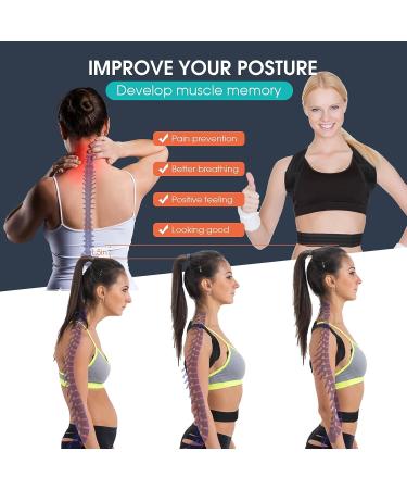 VFkeiki Posture Corrector 2023 | Adjustable Back Support Brace for Hunchback Correction, Posture Improvement, and Pain Relief - Buy Online on GoSupps.com