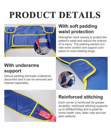 Patient Lifter Sling & Transfer Belt for Safe Stair Movement | Ideal for Bedridden & Disabled Individuals - Buy Online on GoSupps.com