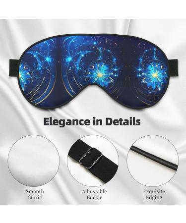 Daisy Flowers Print Unisex Eye Mask | Soft Comfortable Light-Blocking Sleep Mask - International Shipping Available - Buy Online on GoSupps.com
