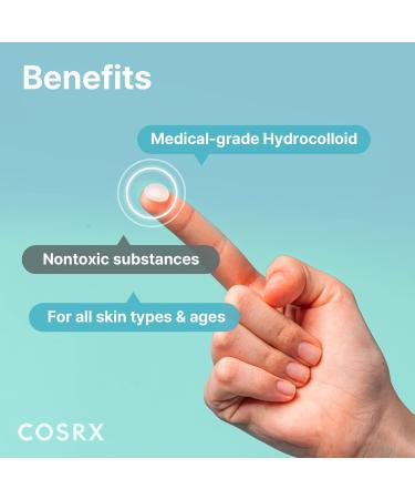 COSRX Acne Pimple Patch - 240 Count (Pack of 10) | Hydrocolloid | Blemish & Zit Cover Spot Stickers | for Face & Body | Non-Toxic, Cruelty-Free - Buy Online on GoSupps.com