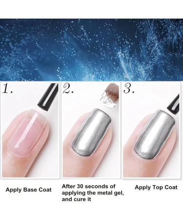 Red Nail Polish Chrome Metal Nail Varnish Mirror Quick Dry Metallic Effect No UV Needed Christmas Nail Art Polish Chrome Nail Polish - Buy Online on GoSupps.com