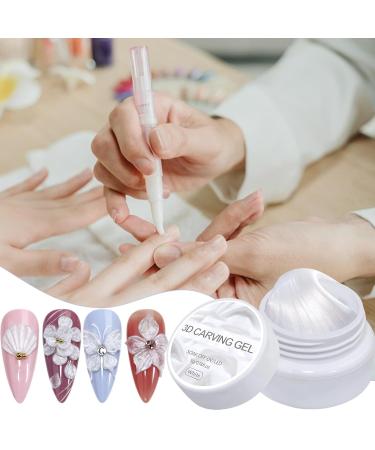 Nail Sculpting Gel - 3D Nail Gel 5g | Non-Sticky Pearlescent Manicure Treatment for Beginners and Wedding Events - Buy Online on GoSupps.com