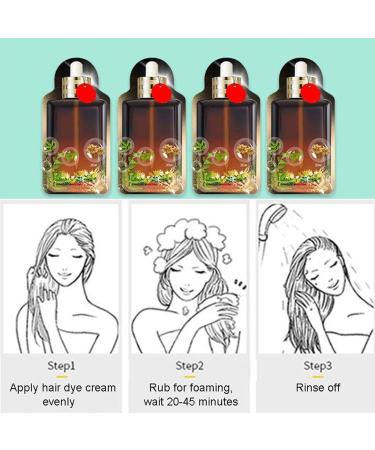 Buy Plant-Based Hair Dye Cream - 2024 Non-Damaging Korean Bubble Shampoo 30ml Dark Brown 10 Packs/Box - Eco-Friendly Hair Color - Buy Online on GoSupps.com