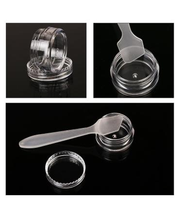 57-Piece Empty D schen Set - Lanmok 5g Cosmetic Containers with Screw Lid & Mini Spatulas for DIY Nail Art & Makeup Storage | International Shipping Available - Buy Online on GoSupps.com