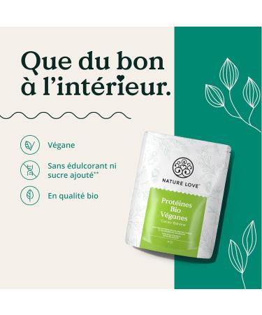 NATURE LOVE Organic Vegan Protein Cocoa-Banana Powder 1 kg Multicomponent No Sweetener From Squash and Sunflower Seeds 8 Essential Amino Acids Vegan Protein Powder - Buy Online on GoSupps.com