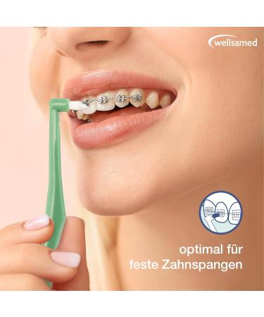 Optimized Wellsamed Corrugated Duet Insert Brush 10-Pack | Interspace Angle & End-Tuft Toothbrushes | Special Universal Steering Brushes - Ideal for All Smiles - Buy Online on GoSupps.com