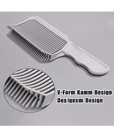 Set of 3 hair cutting stencils 2 pieces V-shaped comb + 1 piece adjustable hair cutting instructions hair cutting aid transition (black + white) Black+white - Buy Online on GoSupps.com