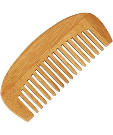 Comb Portable Health Care Peach Wood Comb Closed Tooth Massage Head wooden comb - Buy Online on GoSupps.com