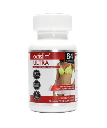 Actislim Ultra The UK's #1 Classic weight loss slimming pill contains Ginkgo Leaf Guarana Ginger and Caffeine for a Subtle POWERFUL weight loss 6 Week course of a diet pill which really works