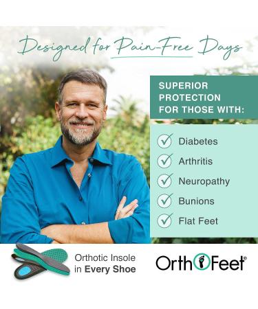 Orthofeet Arch Support Sandals for Men | Heel & Foot Pain Relief | Arch Booster Cushioning & Ergonomic Sole | Extended Widths - Taurus 10 Grey - Buy Online on GoSupps.com