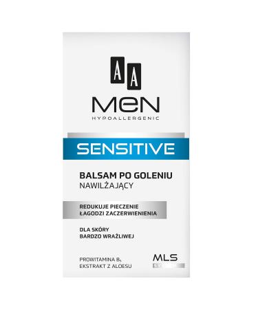 AA Men Sensitive After Shave Balm - Moisturizing for Very Sensitive Skin 100ml | International Shipping Available - Buy Online on GoSupps.com