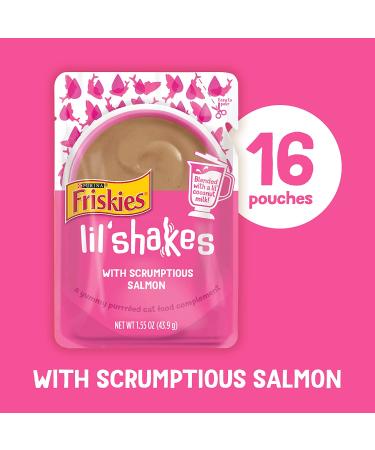 Friskies Cat Treats 1.55 oz Pouches Salmon (16 Pack) - Tasty Treats for Your Feline Friend - Buy Online on GoSupps.com