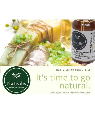 Nativilis Copaiba Balsam Essential Oil 10ml - 100% Natural Copaifera Officinalis - GC/MS Tested Therapeutic Oil - Buy Online on GoSupps.com