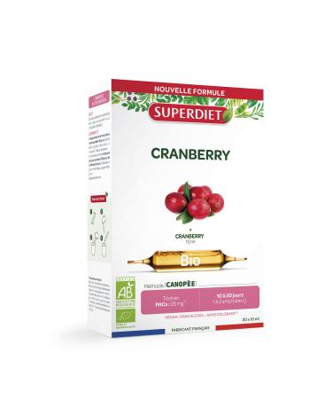 SuperDiet Cranberry Bio Urinary Comfort 20 ampoules of 10 ml or 200 ml