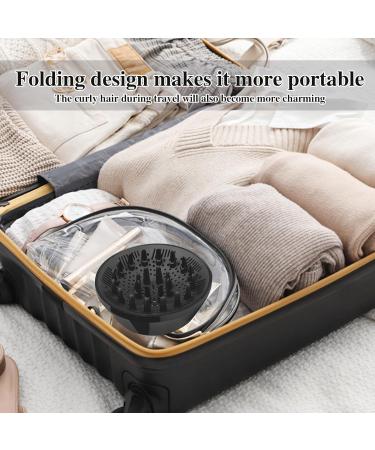 Universal Hair Diffuser - Super Foldable Hair Dryer Attachment for Curly & Wavy Hair Styling - Compatible with Nozzles 1.38-3.15 inches - Buy Online on GoSupps.com