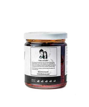 ZINDREW Chili Crunchy Garlic Chili Oil OG BATCH - Premium Umami Gourmet Hot Chili Crisp Sauce - 8.12oz - Buy Online on GoSupps.com