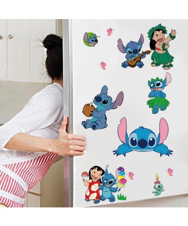 3D Stitch Wall Stickers - Cartoon Pink Kids Wall Decals for Bedroom and Living Room Decor - 15.7X23.7 Inch - Buy Online on GoSupps.com