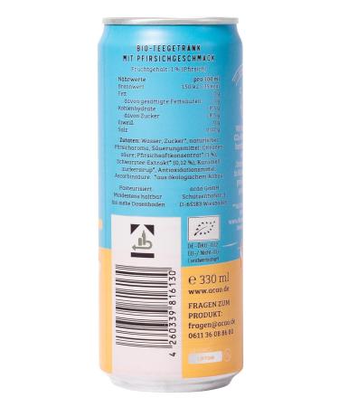 Buy Possibilitea Bio Iced Tea Peach - Organic Vegan & Climate Neutral (12 330ml) | Refreshing Cold Peach Tea with 3 Deposit - Buy Online on GoSupps.com