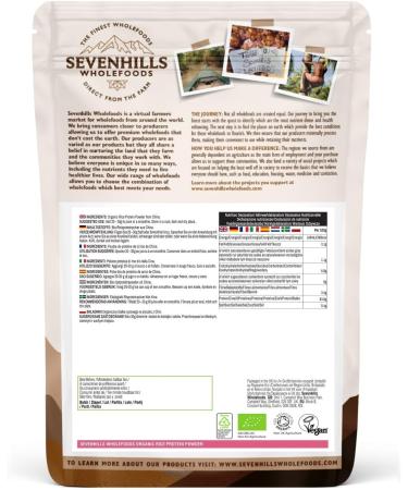 Sevenhills Wholefoods Organic Rice Protein Powder 500g - Premium Plant-Based Protein - Buy Online on GoSupps.com